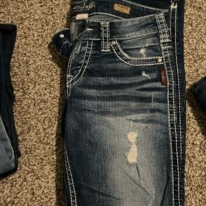 Silver Frances flare jeans. Size 27 length 33